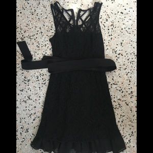 Black lace dress